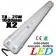 BLOC S NEON DOUBLE-50W(2x25W)-1500mm-BLANC DU JOUR