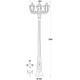 LAMPADAIRE 3L- GIGI-BISSO/ANNA-2090MMX560MM-CULOT E27