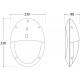 APPLIQUE MURALE OVALE RESINE  MODERNE-DANZY VE--FUMAGALLI