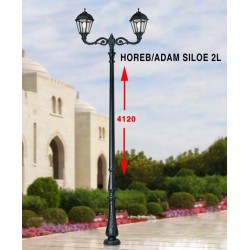 LAMPADAIRE CLASSIQUE RESINE HOREB 3500MM/SILOE -ADAM 2L-FUMAGALLI